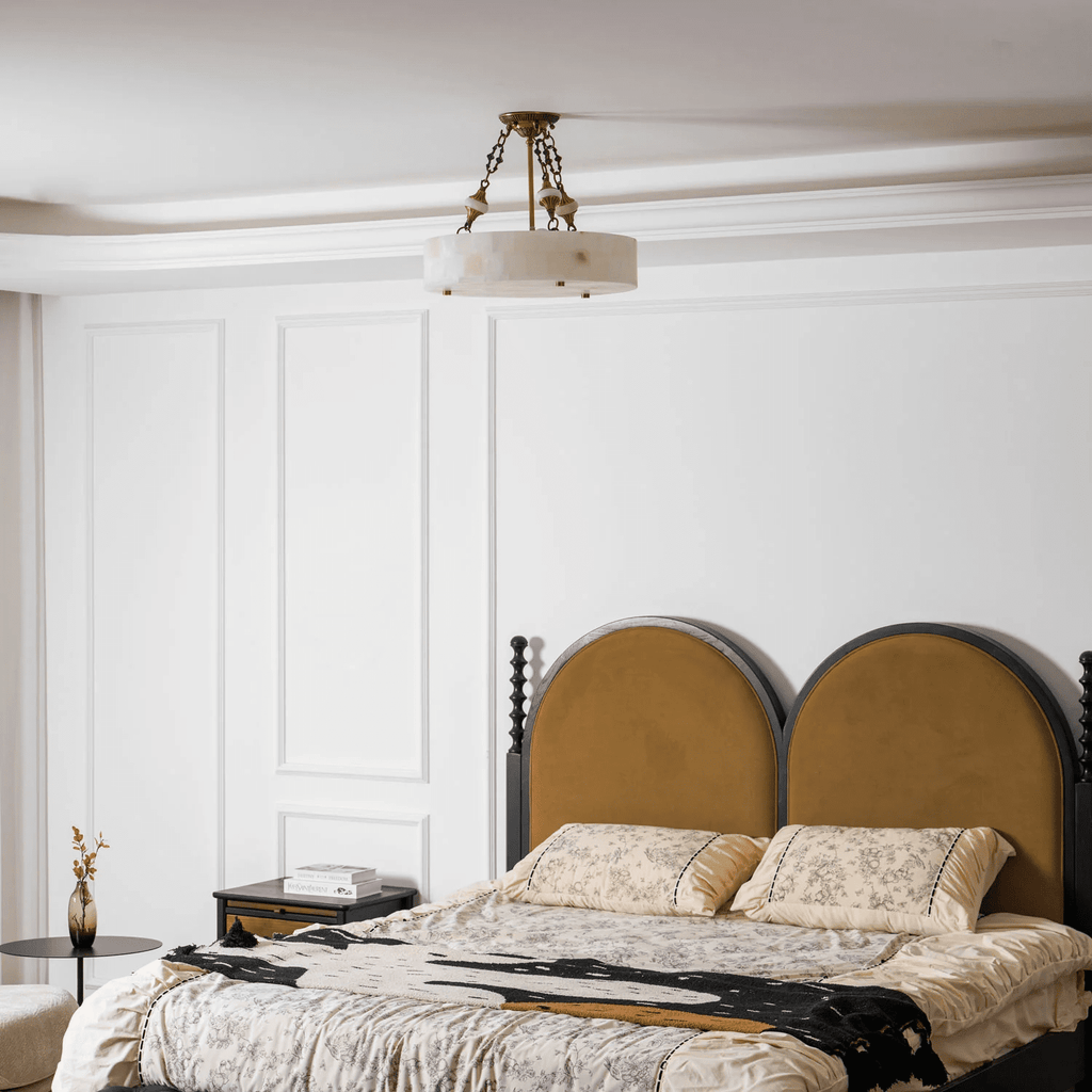 Lumisora Alabaster Ceiling Lamp by Bling Lighting Studio