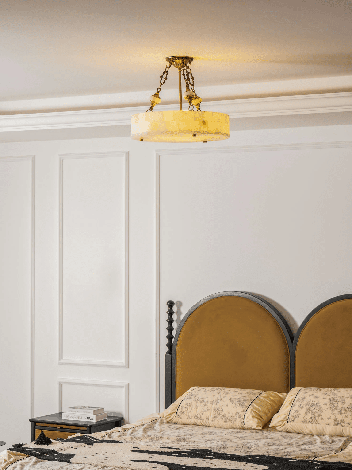 Lumisora Alabaster Ceiling Lamp by Bling Lighting Studio
