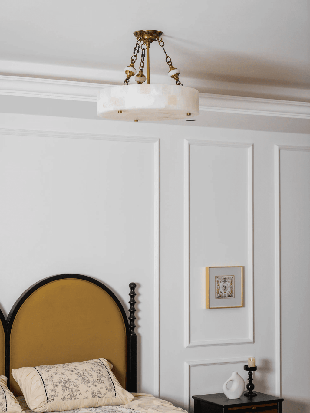 Lumisora Alabaster Ceiling Lamp by Bling Lighting Studio