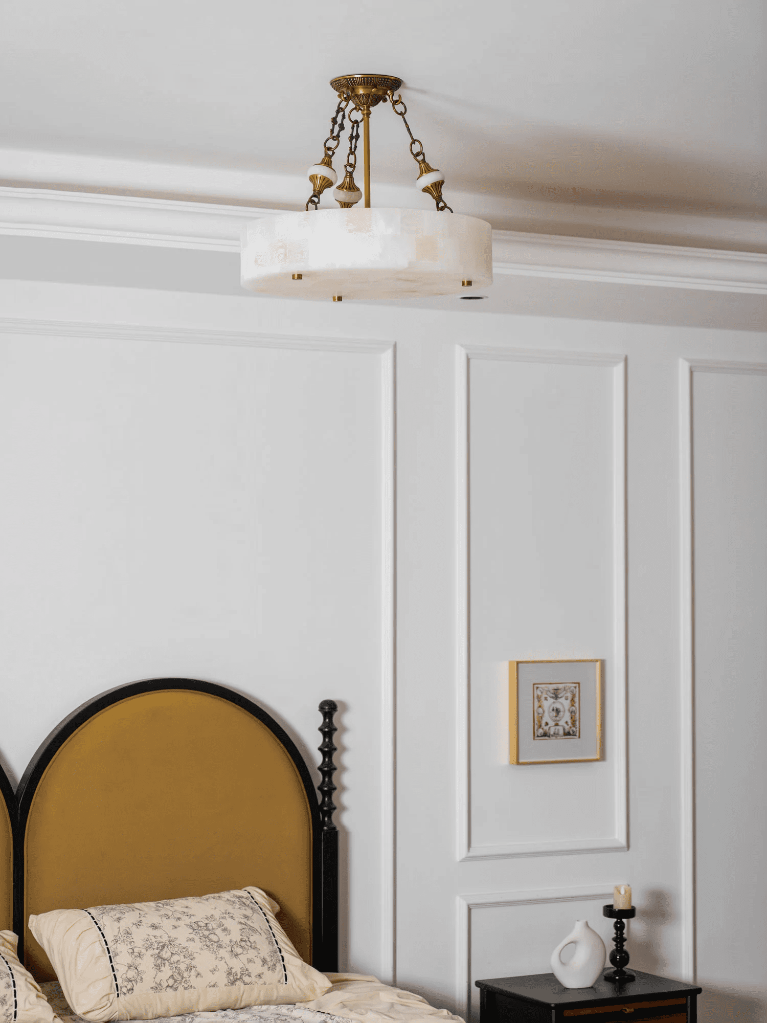 Lumisora Alabaster Ceiling Lamp by Bling Lighting Studio