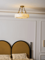 Lumisora Alabaster Ceiling Lamp by Bling Lighting Studio