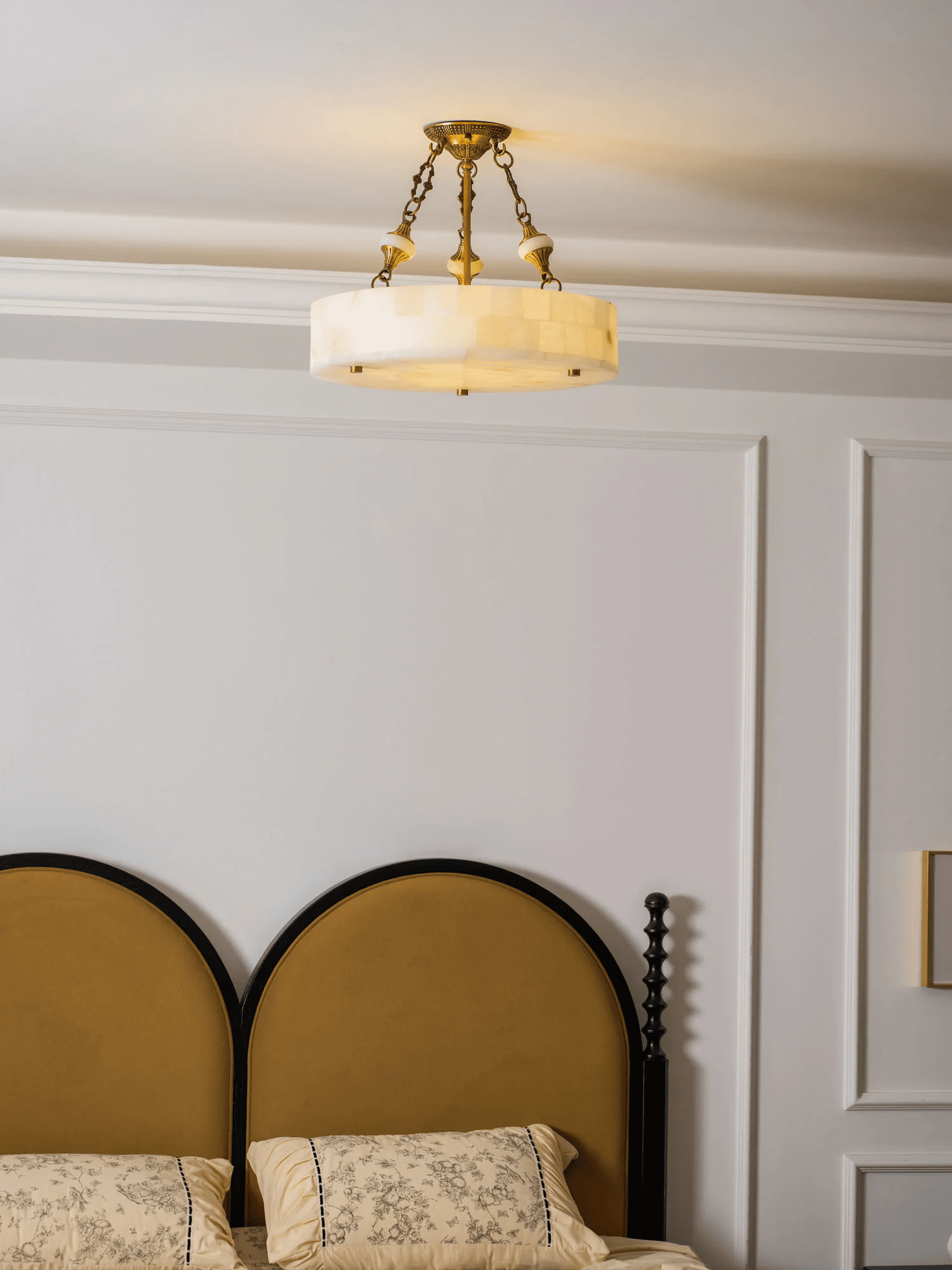 Lumisora Alabaster Ceiling Lamp by Bling Lighting Studio