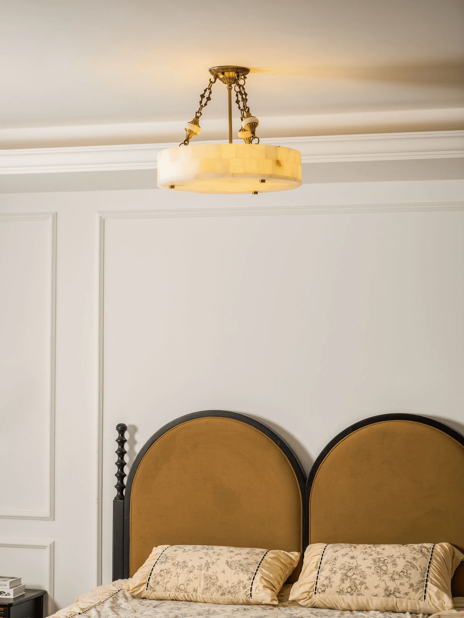 Lumisora Alabaster Ceiling Lamp by Bling Lighting Studio