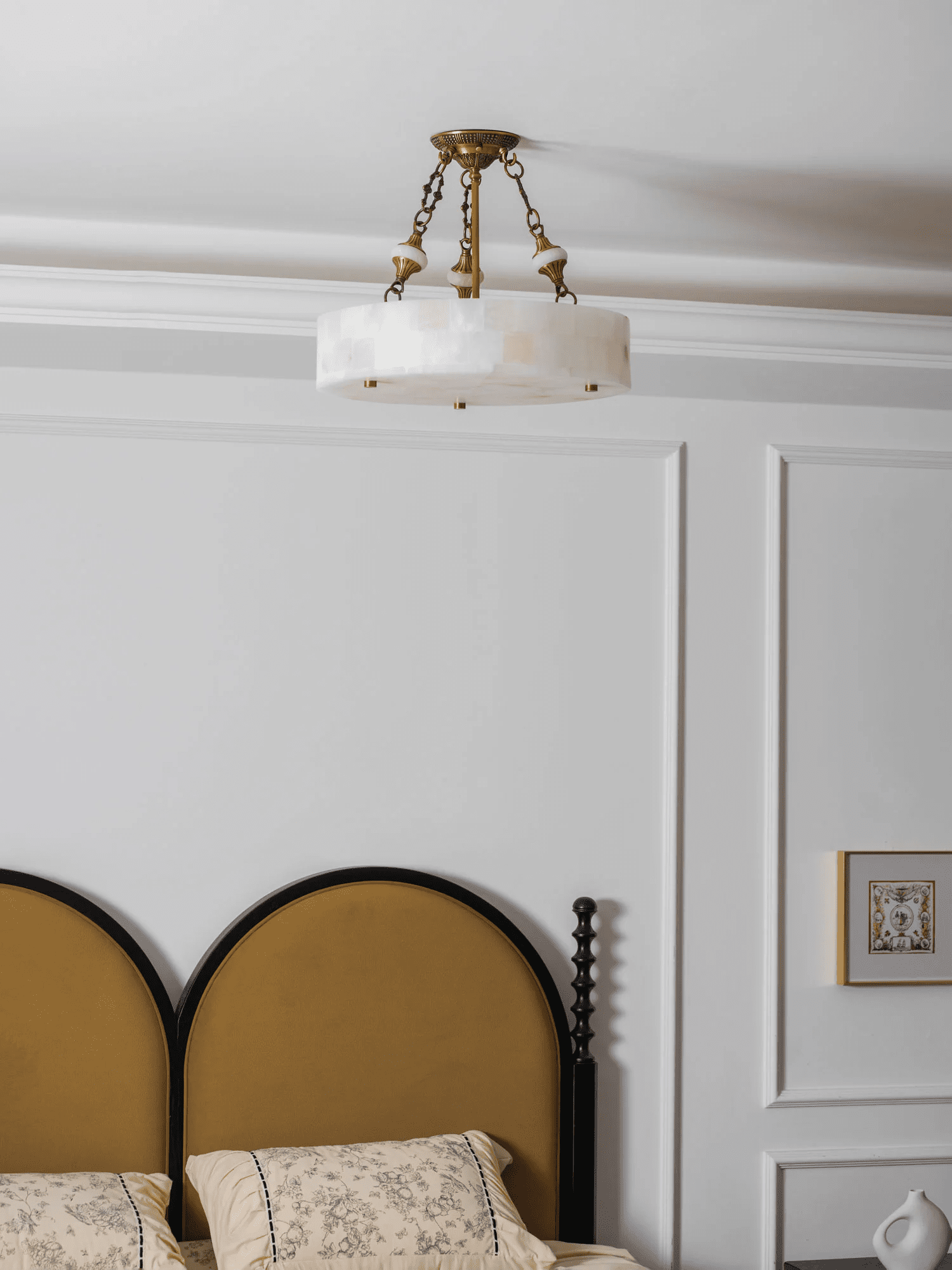 Lumisora Alabaster Ceiling Lamp by Bling Lighting Studio