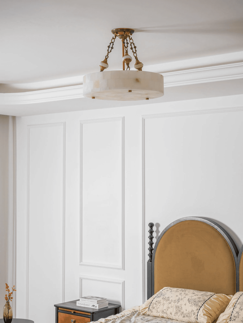 Lumisora Alabaster Ceiling Lamp by Bling Lighting Studio