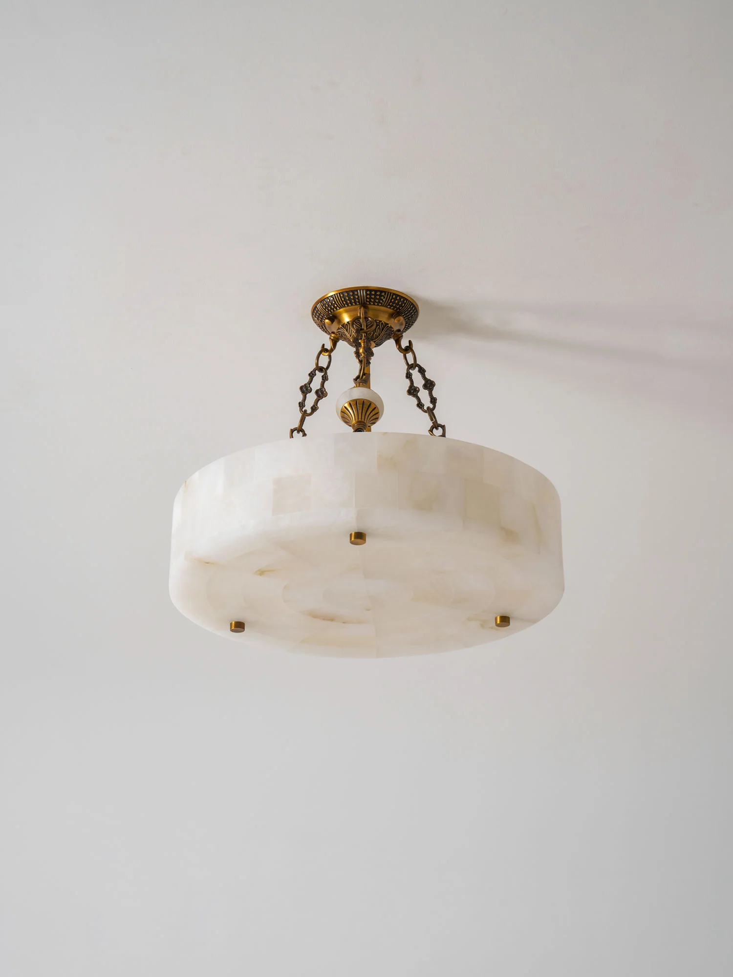 Lumisora Alabaster Ceiling Lamp by Bling Lighting Studio
