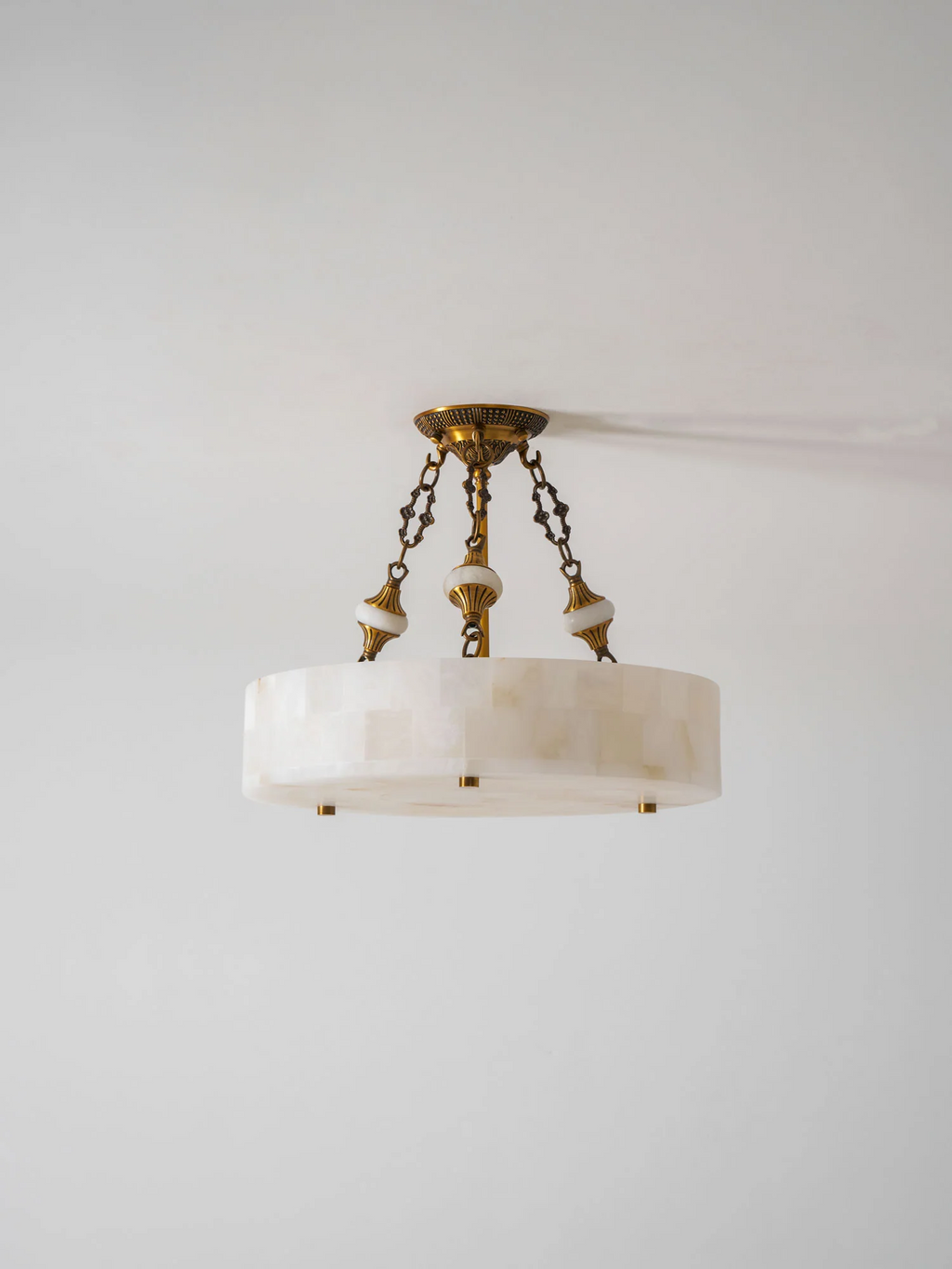 Lumisora Alabaster Ceiling Lamp by Bling Lighting Studio
