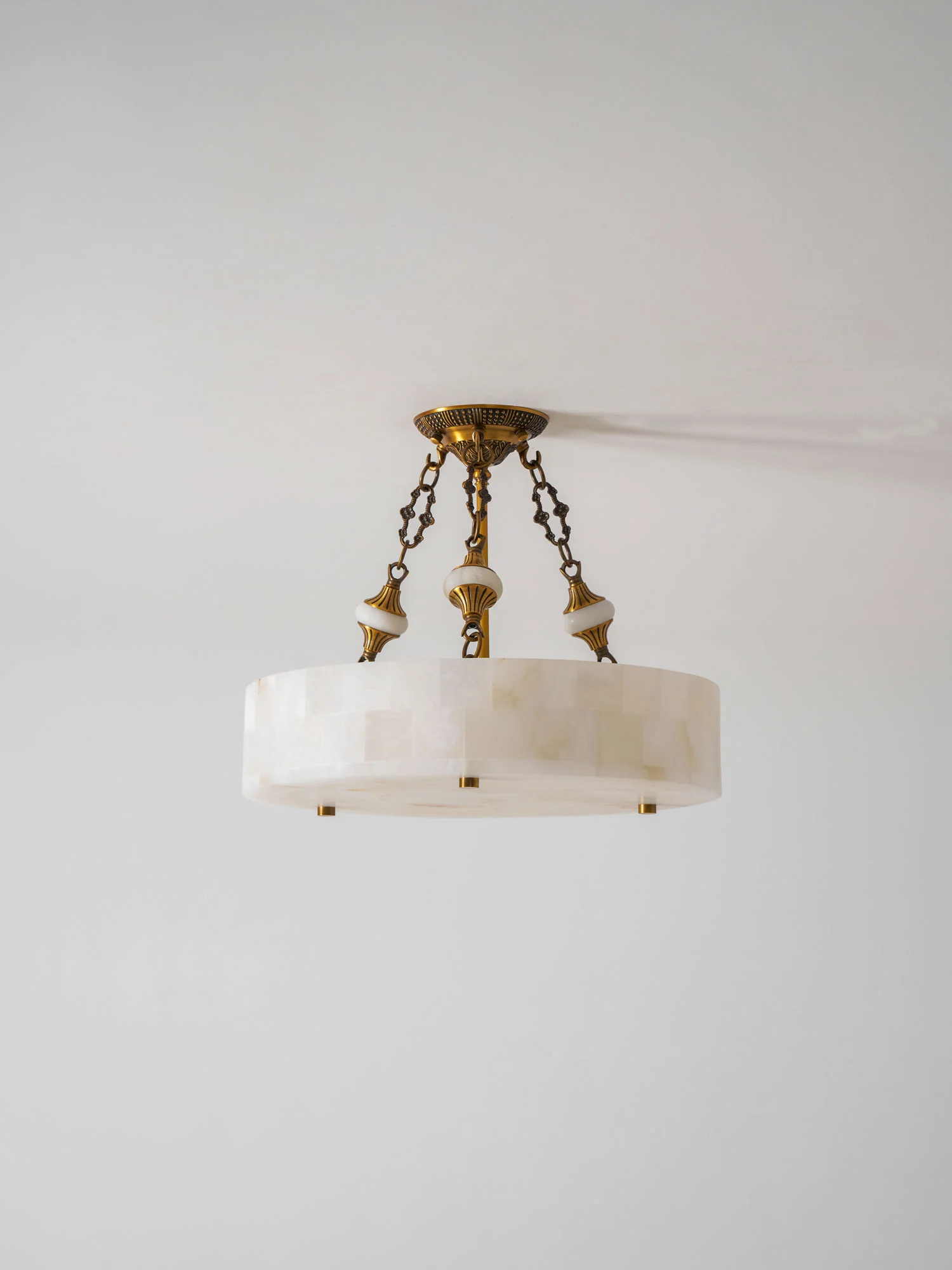 Lumisora Alabaster Ceiling Lamp by Bling Lighting Studio
