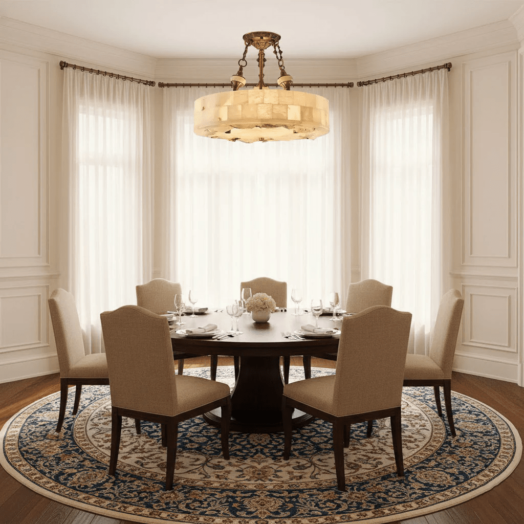 Aurevia Alabaster Chandelier by Bling Lighting Studio