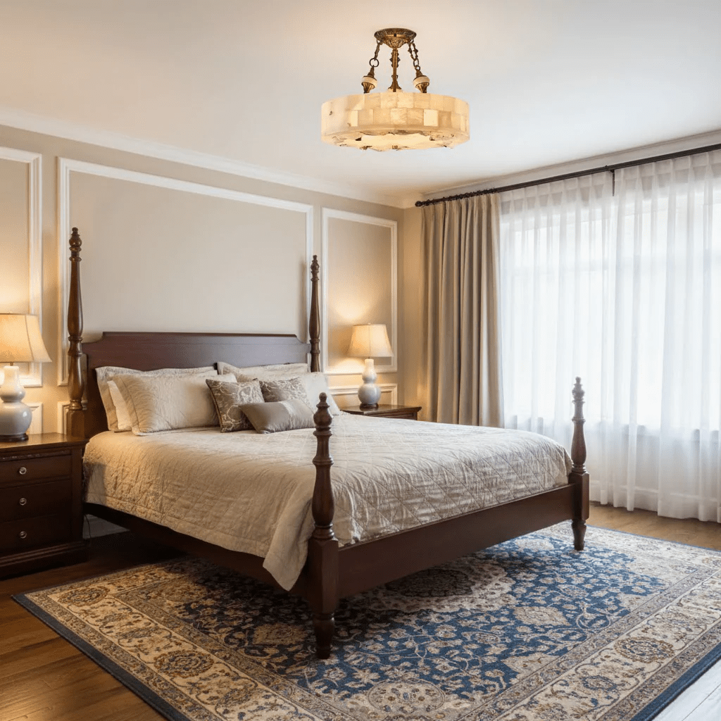 Aurevia Alabaster Chandelier by Bling Lighting Studio
