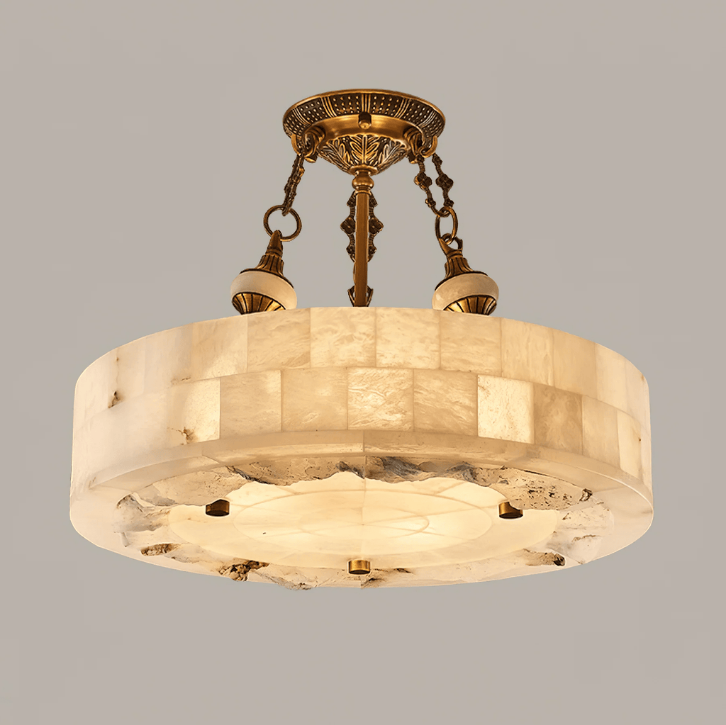 Aurevia Alabaster Chandelier by Bling Lighting Studio