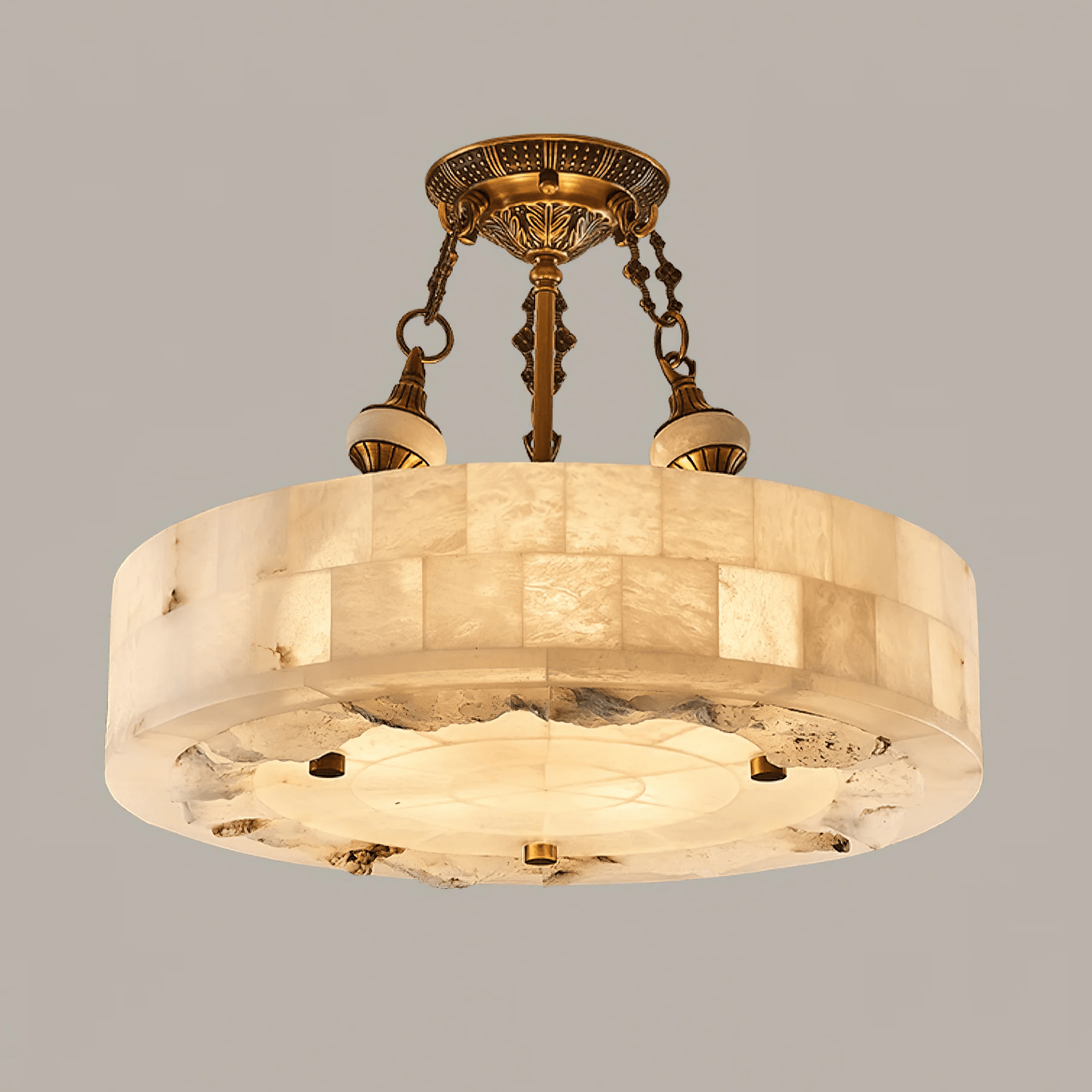 Aurevia Alabaster Chandelier by Bling Lighting Studio