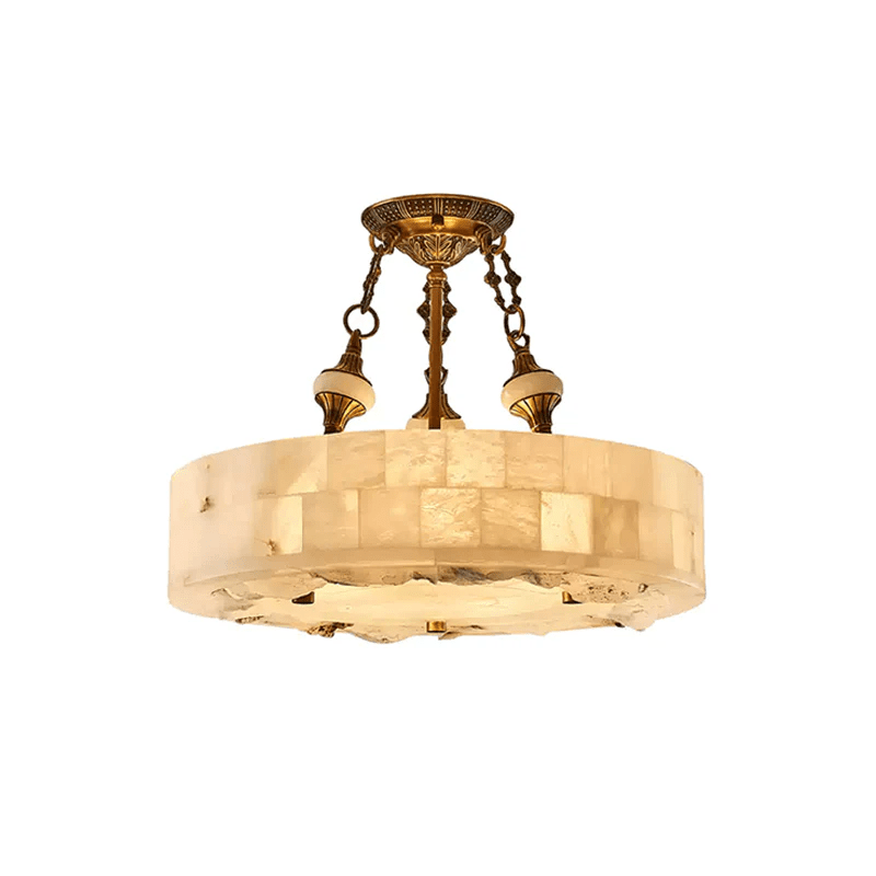 Aurevia Alabaster Chandelier by Bling Lighting Studio