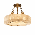 Aurevia Alabaster Chandelier by Bling Lighting Studio