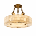Aurevia Alabaster Chandelier by Bling Lighting Studio