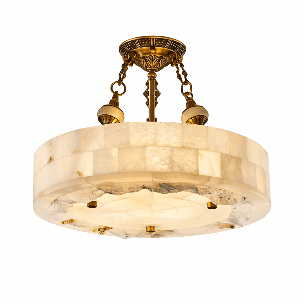 Aurevia Alabaster Chandelier by Bling Lighting Studio