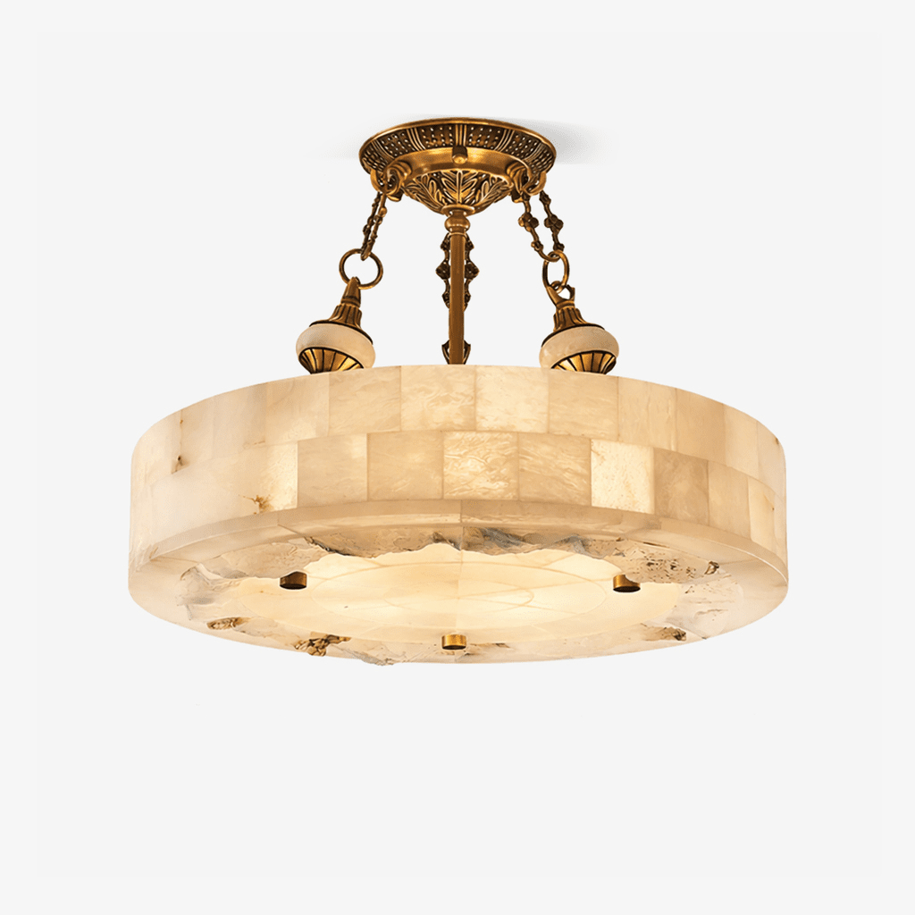 Aurevia Alabaster Chandelier by Bling Lighting Studio