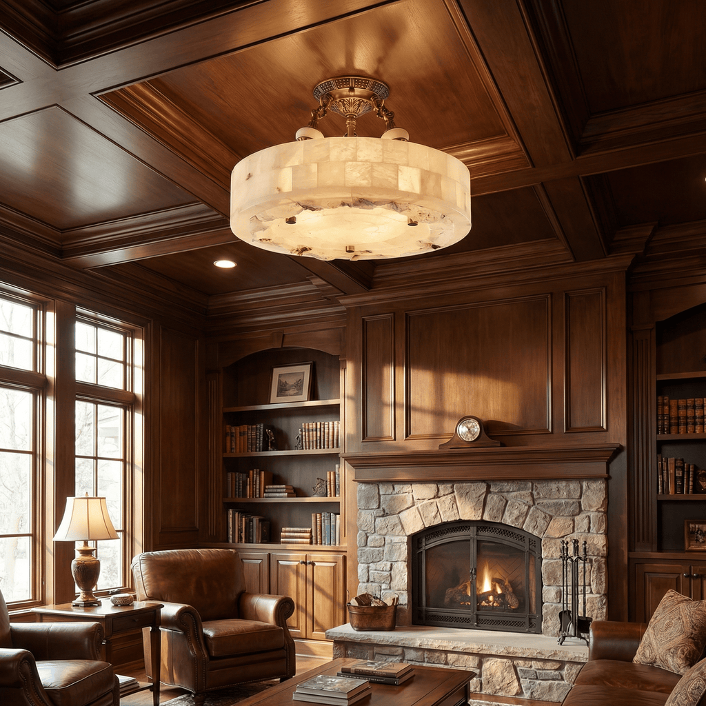 Aurevia Alabaster Chandelier by Bling Lighting Studio