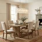 Liora Shell Linear Chandelier by Bling Lighting Studio