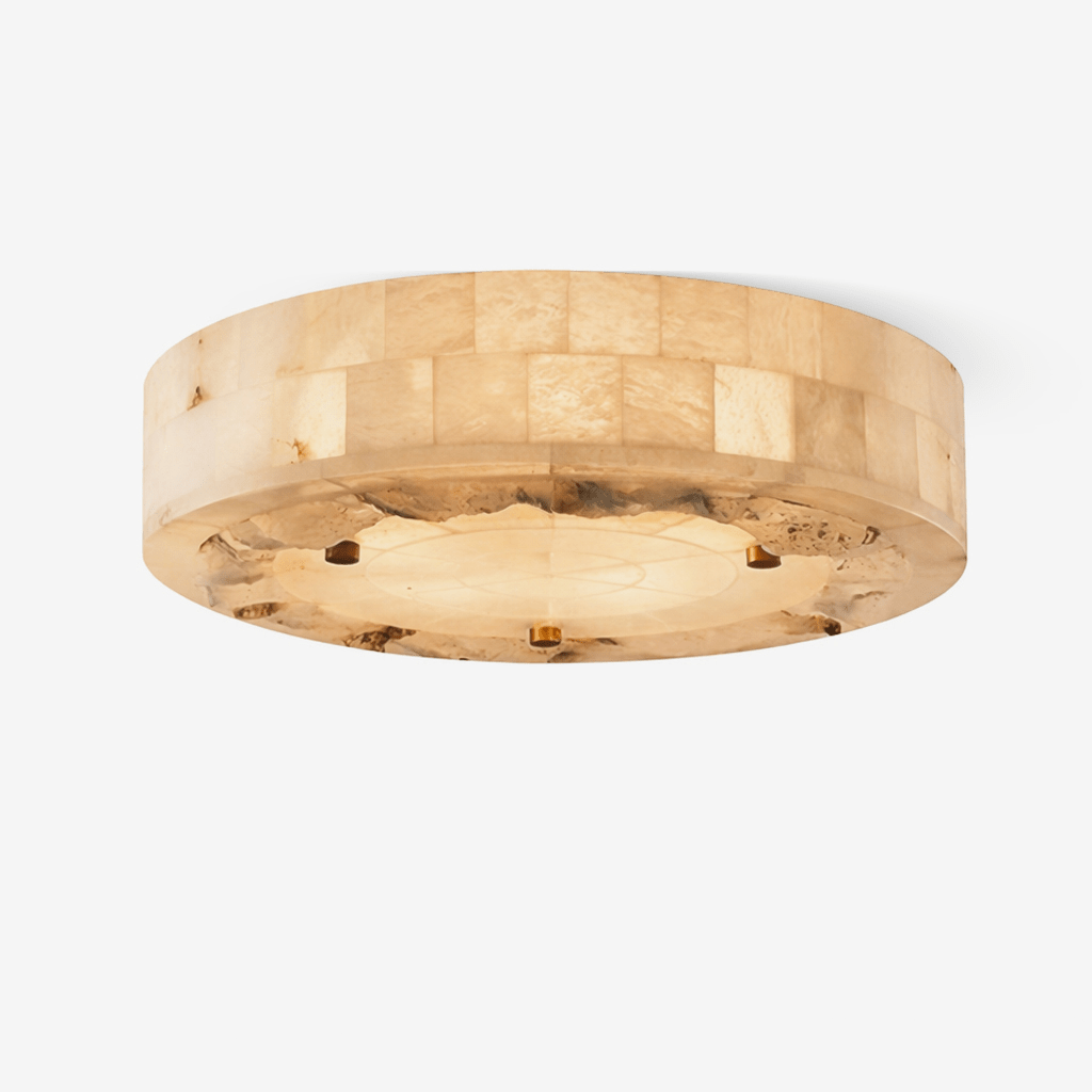 Luriel Alabaster Ceiling Light by Bling Lighting Studio