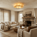 Luriel Alabaster Ceiling Light by Bling Lighting Studio
