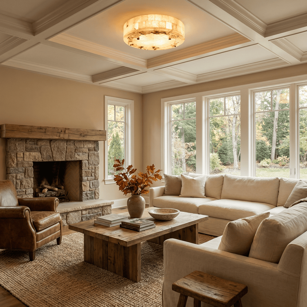 Luriel Alabaster Ceiling Light by Bling Lighting Studio