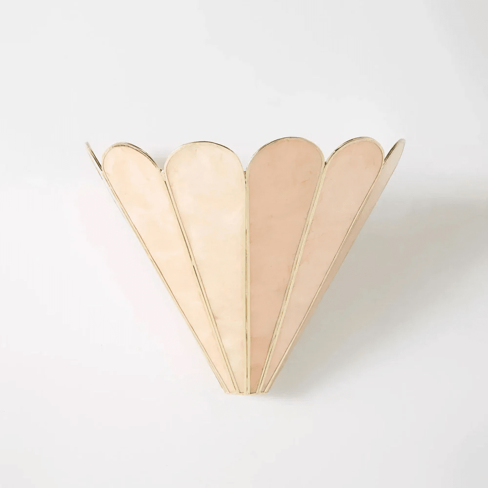 Mica Shell Petal Wall Lamp by Bling Lighting Studio