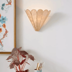 Mica Shell Petal Wall Lamp by Bling Lighting Studio