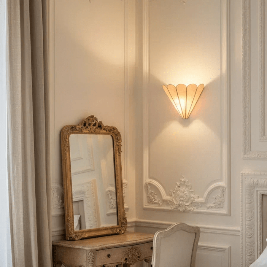 Mica Shell Petal Wall Lamp by Bling Lighting Studio
