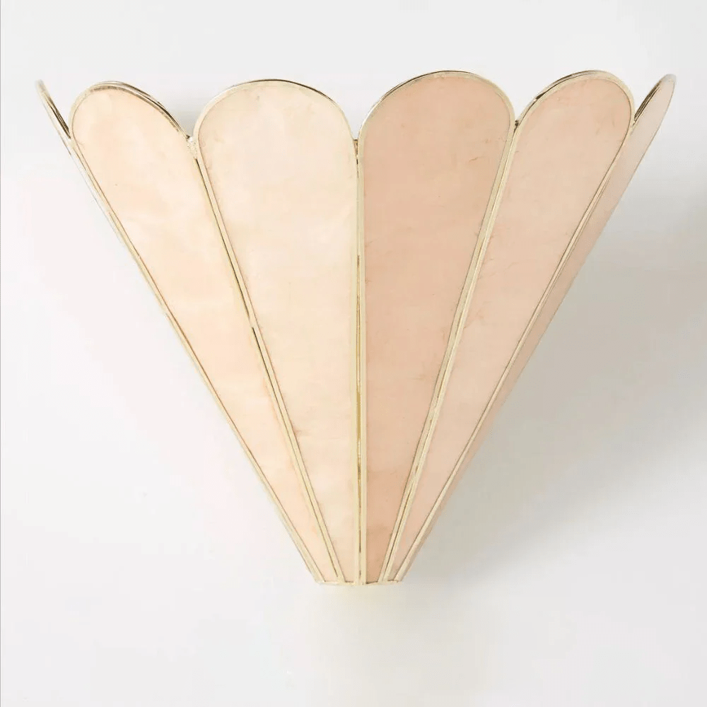 Mica Shell Petal Wall Lamp by Bling Lighting Studio