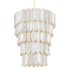 Cascara Shell Chandelier by Bling Lighting Studio