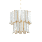 Cascara Shell Chandelier by Bling Lighting Studio