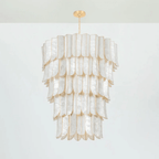 Cascara Shell Chandelier by Bling Lighting Studio