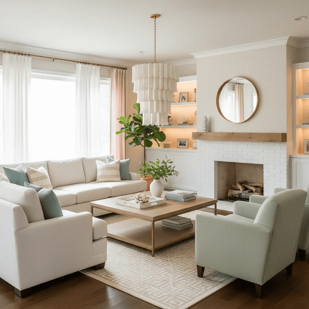 Cascara Shell Chandelier by Bling Lighting Studio