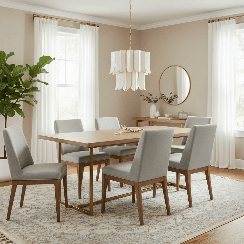 Cascara Shell Chandelier by Bling Lighting Studio