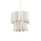 Cascara Shell Chandelier by Bling Lighting Studio