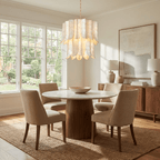 Cascara Shell Chandelier by Bling Lighting Studio