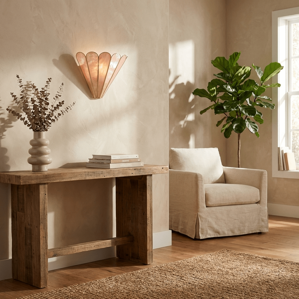 Mica Shell Petal Wall Lamp by Bling Lighting Studio