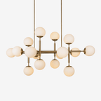 Orbelis Globe Chandelier by Bling Lighting Studio