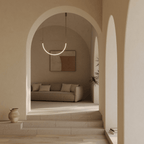 Serpentine Halo Chandelier by Bling Lighting Studio
