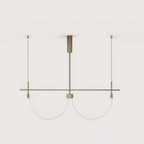 Serpentine Halo Chandelier by Bling Lighting Studio
