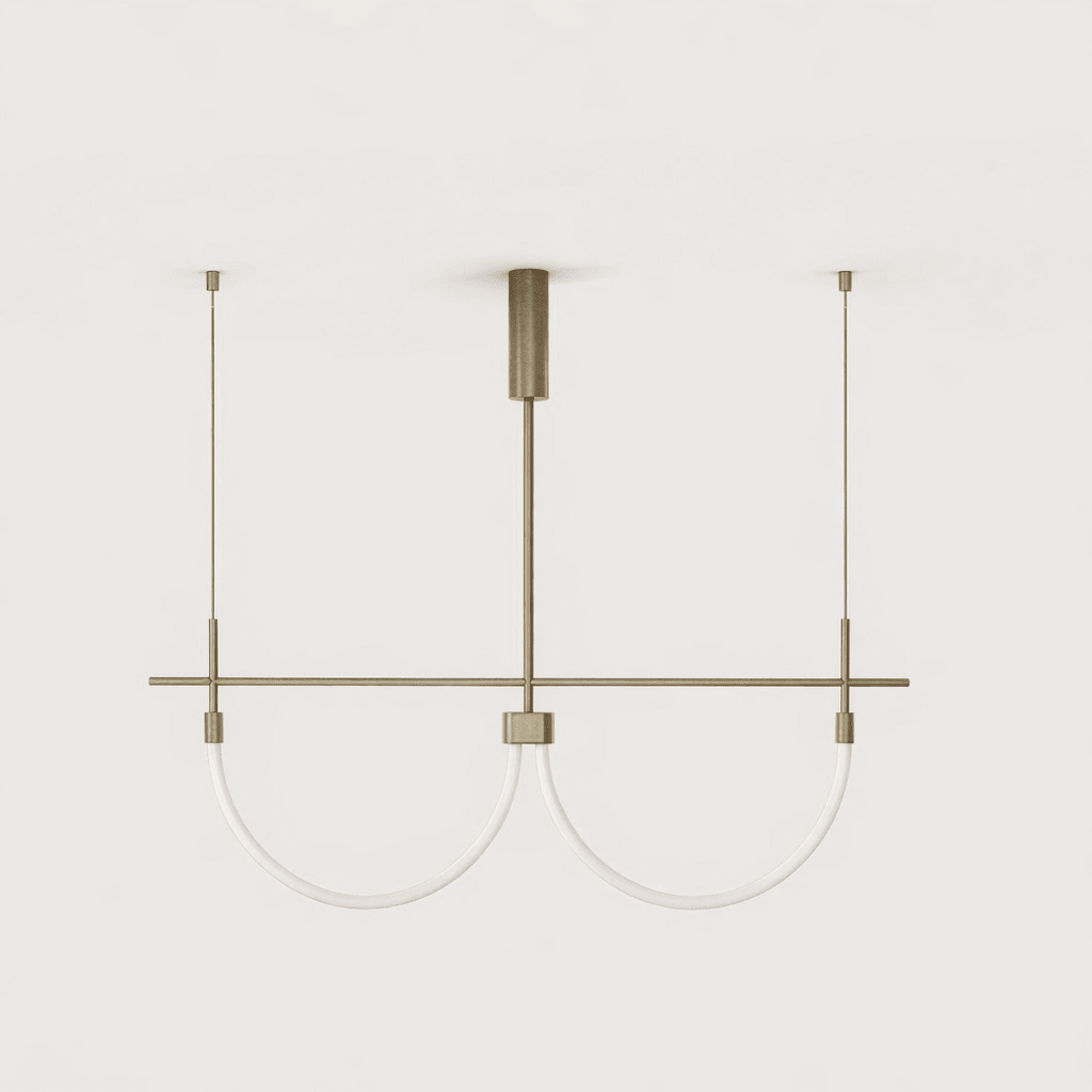 Serpentine Halo Chandelier by Bling Lighting Studio