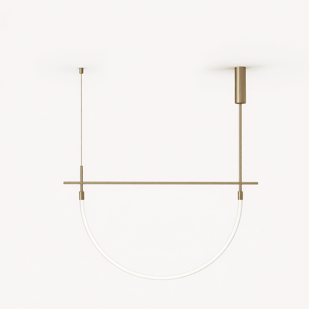Serpentine Halo Chandelier by Bling Lighting Studio