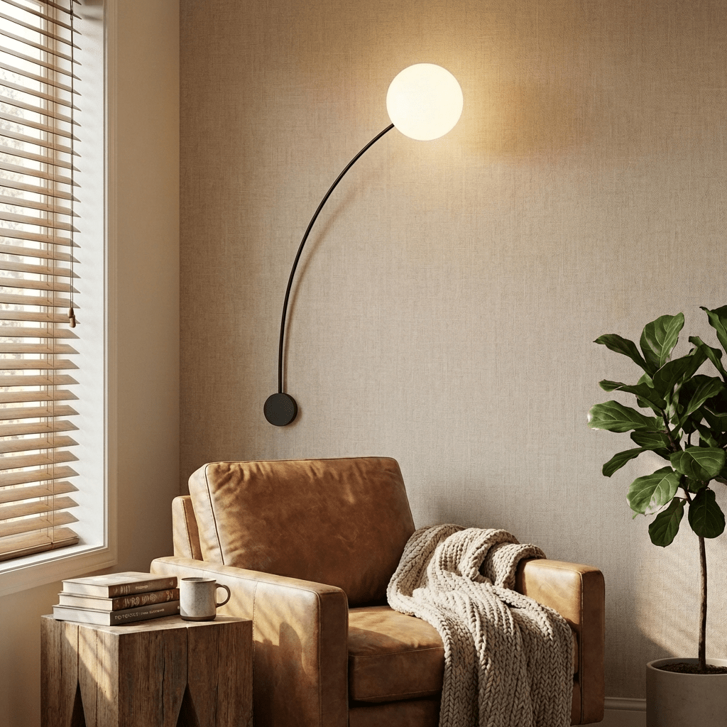 Arvella Arc Wall Lamp by Bling Lighting Studio