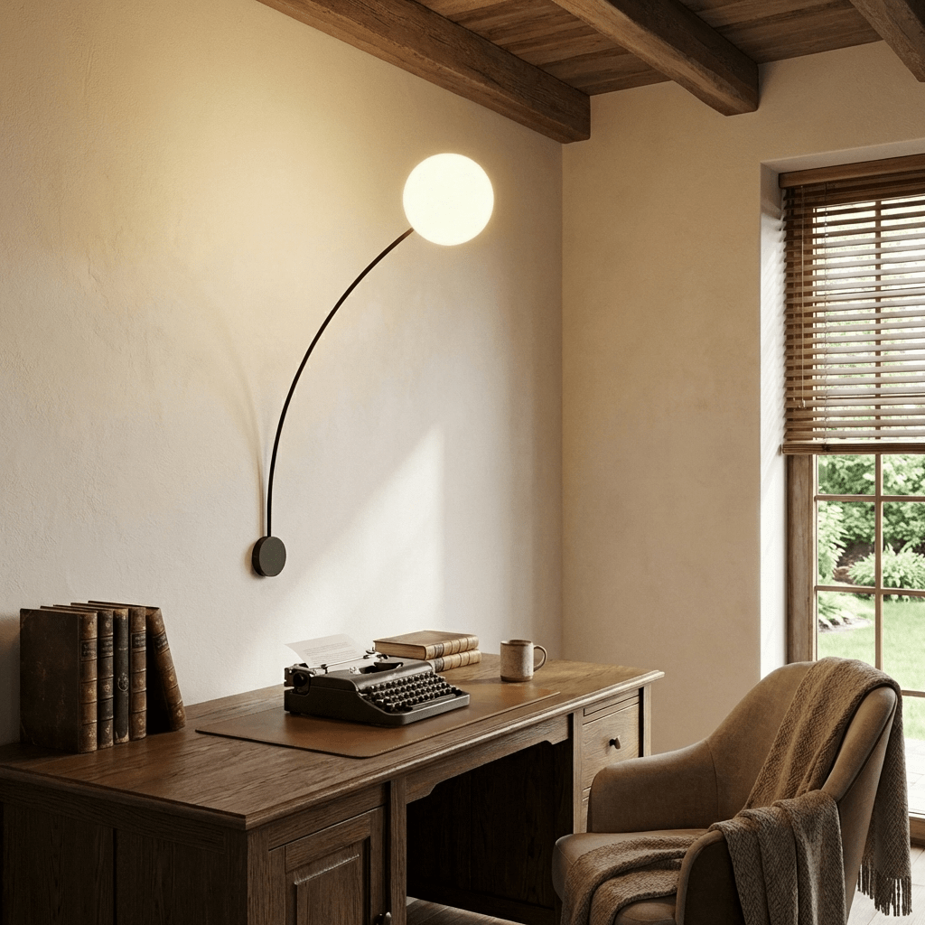 Arvella Arc Wall Lamp by Bling Lighting Studio