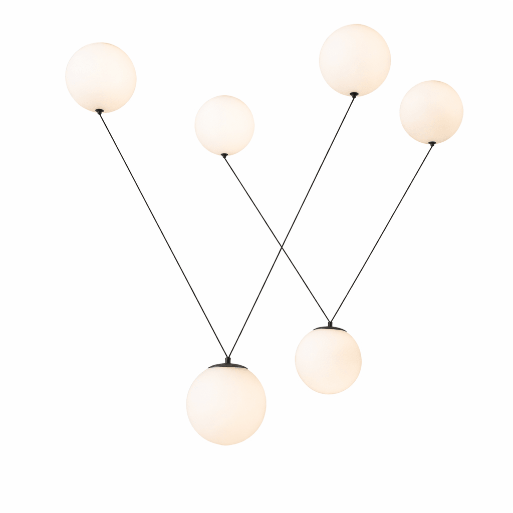 Asteris Multi Globe Pendant Lamp by Bling Lighting Studio