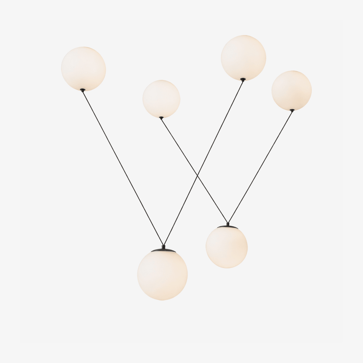 Asteris Multi Globe Pendant Lamp by Bling Lighting Studio