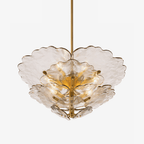 Verdant Petal Murano Glass Chandelier by Bling Lighting Studio