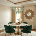 Verdant Petal Murano Glass Chandelier by Bling Lighting Studio