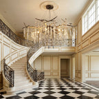 New Light Luxury Crystal Geometric Chandelier for Living Room/Dining Room/Bedroom by Bling Lighting Studio